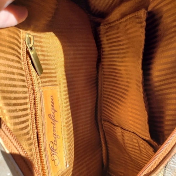 Magnifique abstract leather hand‎ painted shoulder ba - Picture 12 of 16